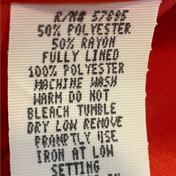 Vintage Requirements Orange Padded Sleeve Jacket Size 18 - Picture 4 of 7